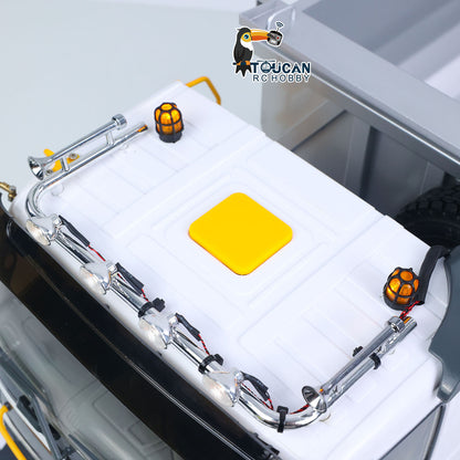 TOUCAN RC HOBBY JDMODEL RC Dump 1/14 Metal Hydraulic Dumper 8*8 Truck AWD W/ Hopper Cylinder Tube 2Speed Differential Axle Motor Servo ESC Radio