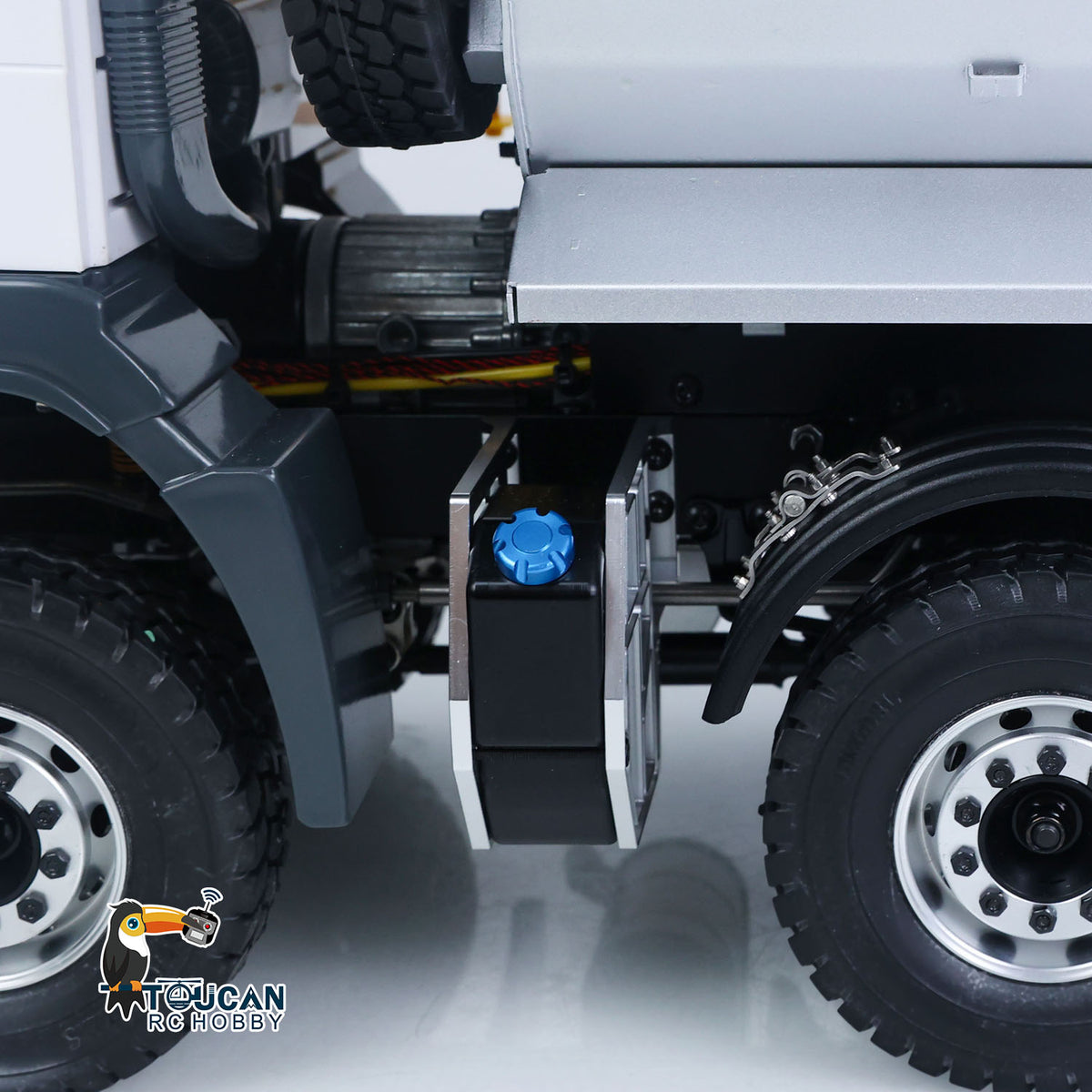 TOUCAN RC HOBBY JDMODEL RC Dump 1/14 Metal Hydraulic Dumper 8*8 Truck AWD W/ Hopper Cylinder Tube 2Speed Differential Axle Motor Servo ESC Radio