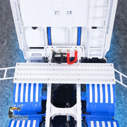 In Stock Unitru 04 10x10 Metal Chassis SC 3Speed 1/14 RC Tractor Truck RTR Remote Control Lorry Car Smoke Light Sound ST8 Radio Battery