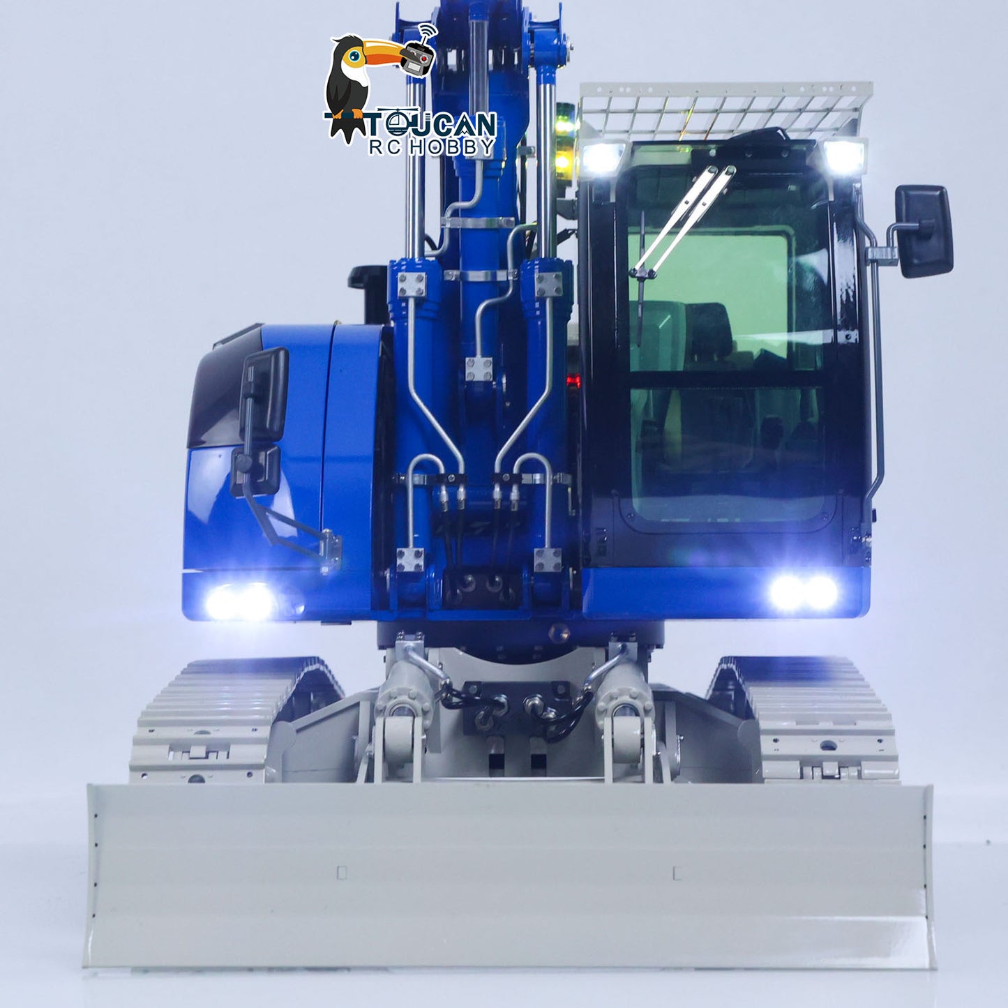CUT Model LR914 PRO MAX 1/14 Metal RC Hydraulic Excavator RTR 8-Way Valve 3 Arm Digger PL18EV Lite Controller Quick Coupler Light Sound Brushless Drive Motor for Collectors