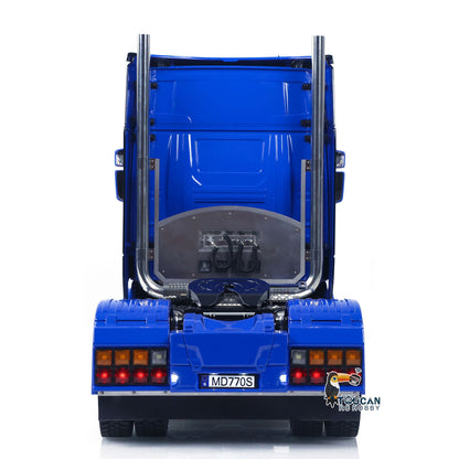 MD MODEL 770S 4X4 Metal Chassis 1/14 RC Tractor Truck Radio Control Lorry Car 2Speed Gearbox Flowing Water Light Cab Suspension