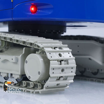 CUT Model LR914 PRO MAX 1/14 Metal RC Hydraulic Excavator RTR 8-Way Valve 3 Arm Digger PL18EV Lite Controller Quick Coupler Light Sound Brushless Drive Motor for Collectors