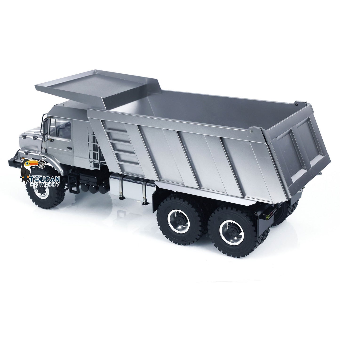 JDM 180 1/14 6x6 RC Hydraulic Dumper Truck Metal Remote Control Tipper Car Hobby Model Toy Gift for Children Adults