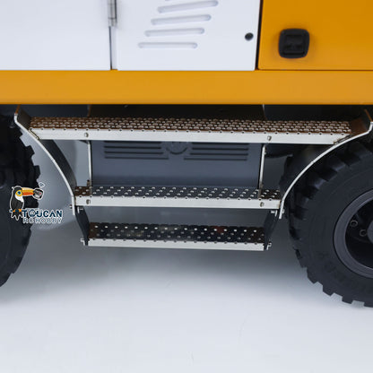 1/14 Remote Control Hydraulic Wheeled Excavator 7CH Valves 2WD/4WD Metal RC Digger RTR Axle Lock Flysky PL18EV Lite Light System