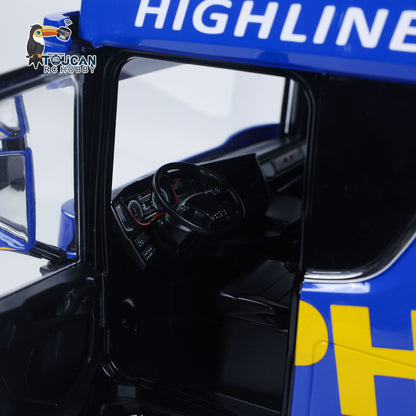 MD MODEL 770S 4X4 Metal Chassis 1/14 RC Tractor Truck Radio Control Lorry Car 2Speed Gearbox Flowing Water Light Cab Suspension