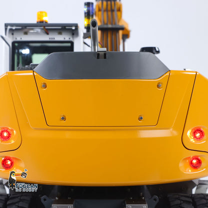 1/14 Remote Control Hydraulic Wheeled Excavator 7-ways Valve RC Digger 2WD/4WD Engineering Vehicle RTR Axle Lock PL18EV Lite