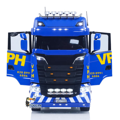 TOUCAN RC HOBBY MODO SC770S 1/14 Metal 4x4 RC Tractor Truck PNP/RTR 2-Speed Gearbox Axles Differential Locks Hobbywing 1080 ESC Cab Suspension Light Sound for Model Collectors