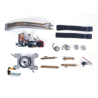 Metal LESU C374F KIT Model 1/14 Hydraulic Remote Control Heavy Excavator RC Digger 6CH Valve LCD Screen Light Pump Hobbywing ESC