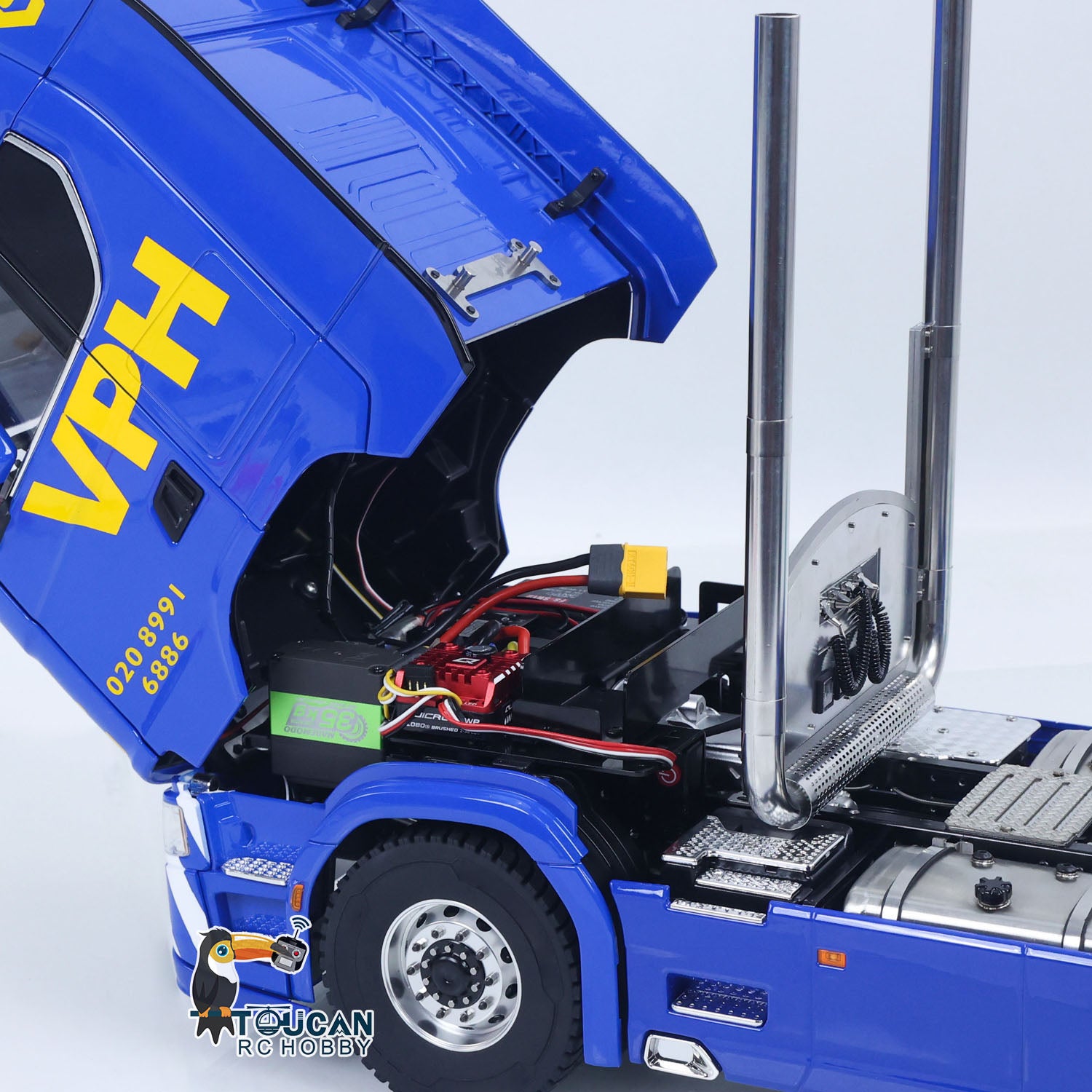 MD MODEL 770S 4X4 Metal Chassis 1/14 RC Tractor Truck Radio