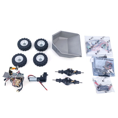 In Stock LESU 1/14 Metal Scale 4*4 AOUE 6MDX Unpainted and Unassembled Remote Control Hydraulic Articulated Dump Truck Servo ESC
