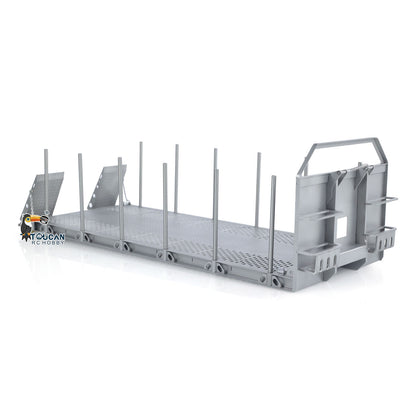 Toucanhobby 1/14 Metal High Bucket Timber Flatbed U Shape Bucket for 8x8 10x10 Hydraulic Roll On/Off Dump Truck Crane Dumper DIY Construction Vehicle
