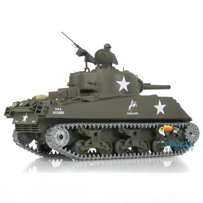 US Stock Henglong 1/16 FPV 7.0 M4A3 Sherman RTR RC Tank 3898 360 Degrees Turret Barrel Recoil