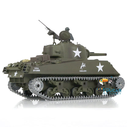 TOUCAN RC HOBBY Henglong 1/16 TK7.0 USA M4A3 Sherman 3898 RTR RC Tank FPV Barrel Recoil 360 Degrees Turret BB IR Smoke Metal Tracks Sprockets Idlers Wheels