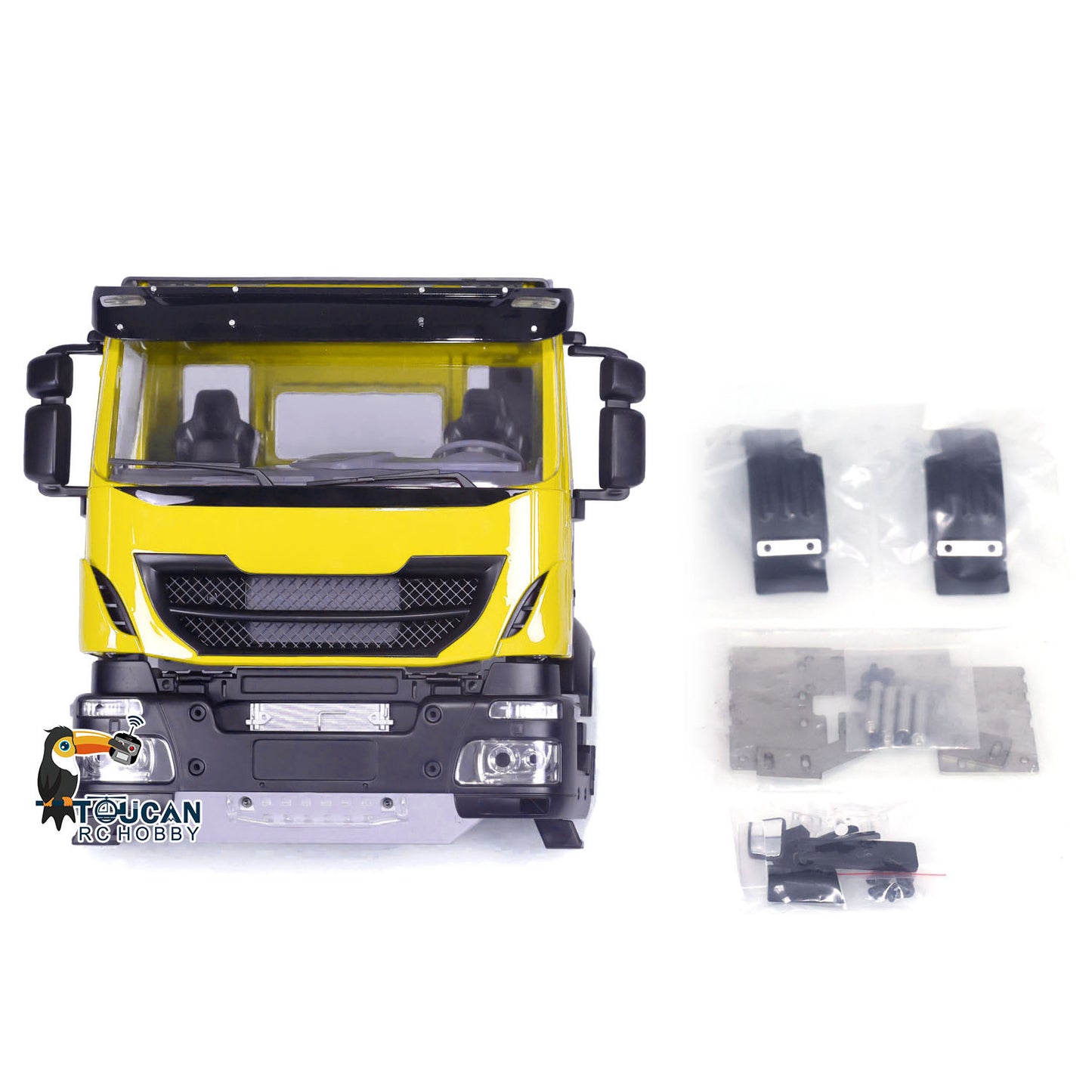 Plastic Body Shell for 1/14 Remote Control Truck Tipper Cars Model RC Car Cabin Painted and Partially Assembled