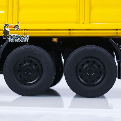 LESU 1/14 Metal 2 Axles RC Full Trailer Remote Control Hydraulic Dumper Hobby Models Painted and Assembled Car LED Lights