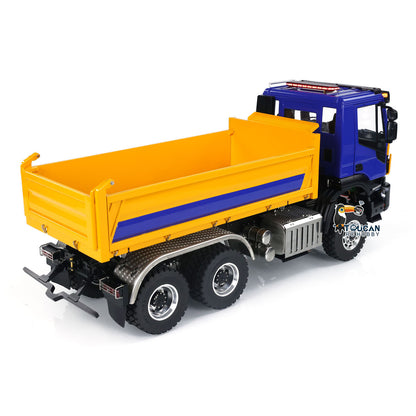 LESU A0009 1/14 Metal 6x6 RC Hydraulic Dump Truck with FlySky I6S Radio Controller 3 Speed Transmission for Model Enthusiast