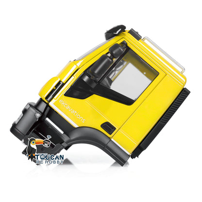 Plastic Body Shell for 1/14 Remote Control Truck Tipper Cars Model RC Car Cabin Painted and Partially Assembled