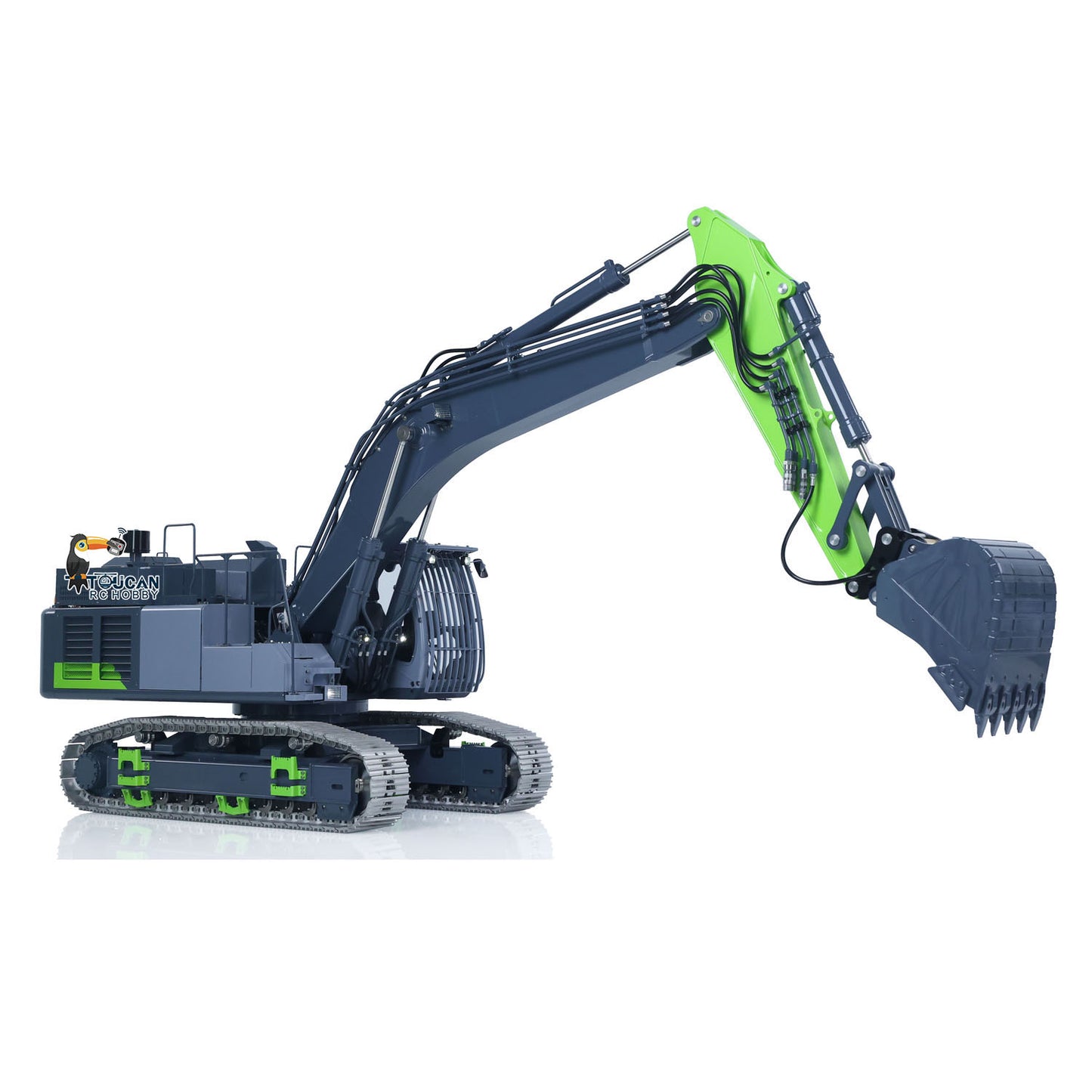 LESU Metal 1/14 RC Hydraulic Excavator Aoue ZX490 Upgraded Remote Control Heavy Digger Model Paladin PL18EV Lite Sound Smoke