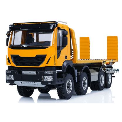 1/14 8X8 RC Hydraulic Wrecker Truck 2Speed Remote Control Road Rescue Vehicle CNC Axle Differential Locks Light System Battery