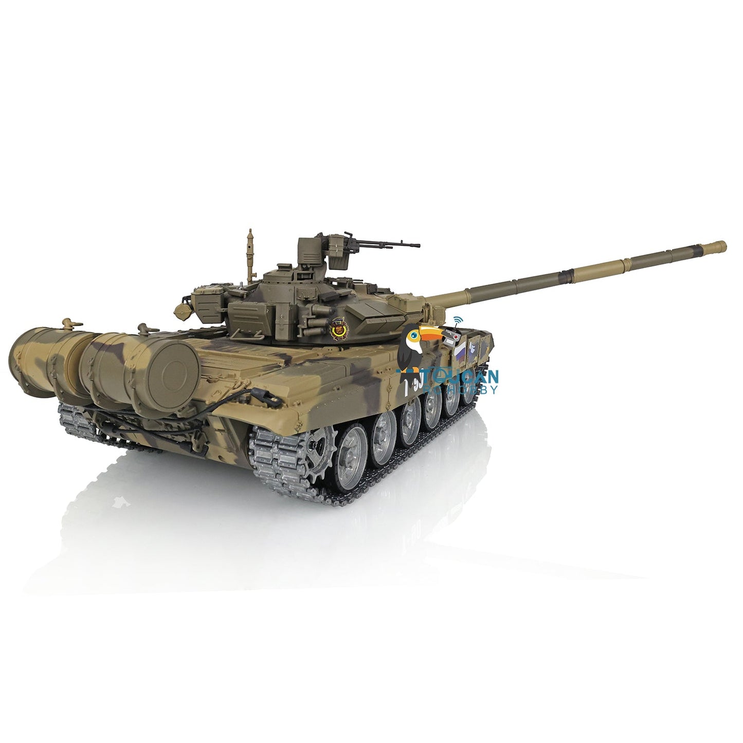 TOUCAN RC HOBBY Henglong 1/16 TK7.0 Profession 3938 Russian T90 RTR RC Tank FPV 360 Degrees Turret IR BB Smoke Metal Sprockets Idlers Road Wheels