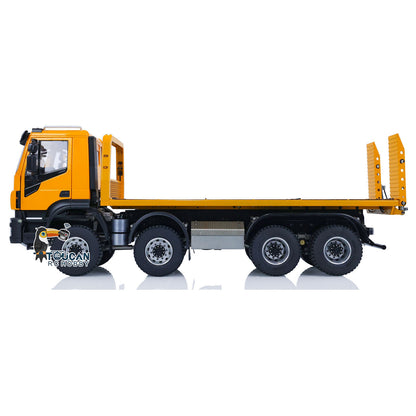 1/14 8x4 Metal RC Hydraulic Wrecker Truck Remote Control Rescue Vehicles Emulated Toy Car Gift for Children Adults PNP