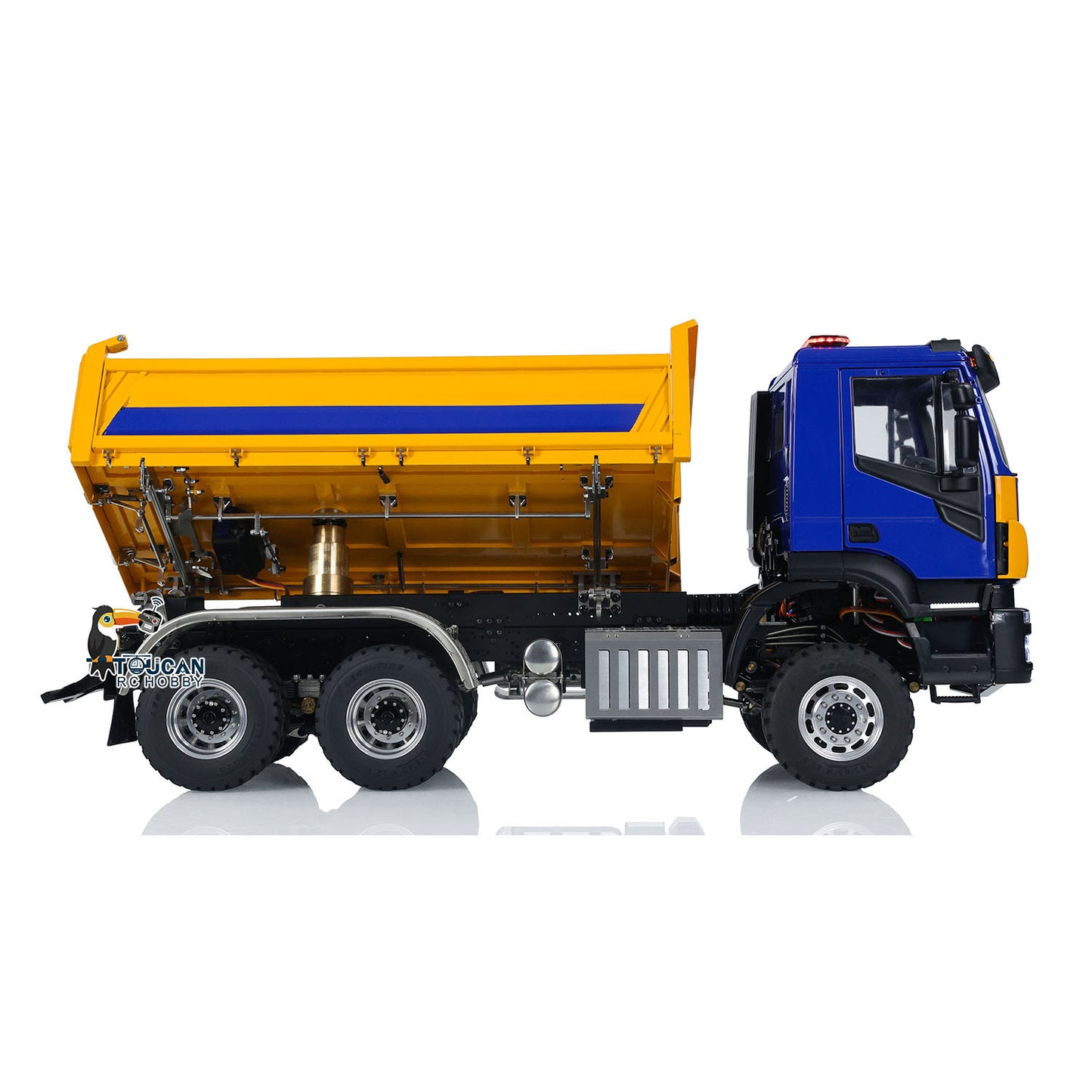 LESU A0009 1/14 Metal 6x6 RC Hydraulic Dump Truck with FlySky I6S Radio Controller 3 Speed Transmission for Model Enthusiast