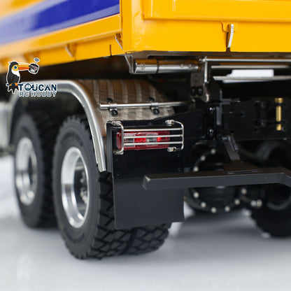 LESU A0009 1/14 Metal 6x6 RC Hydraulic Dump Truck with FlySky I6S Radio Controller 3 Speed Transmission for Model Enthusiast
