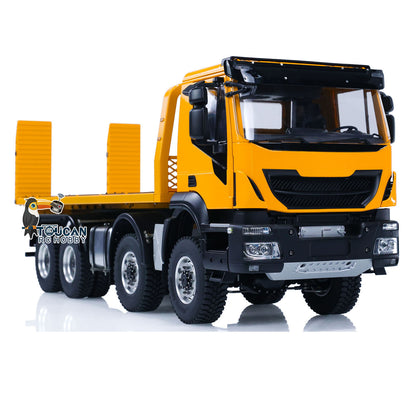 1/14 8x4 Metal RC Hydraulic Wrecker Truck Remote Control Rescue Vehicles Emulated Toy Car Gift for Children Adults PNP