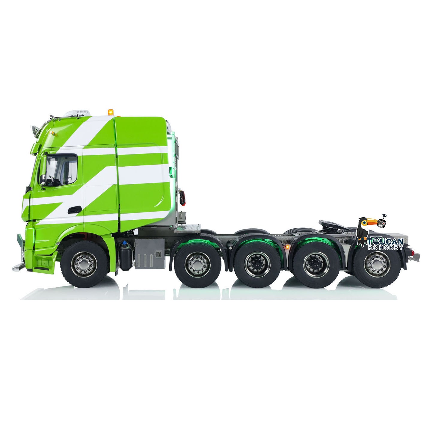 Unitru-01 3363 1/14 RC Tractor Truck Remote Control Lorry Car 10*10 Metal Chassis Smoke ST8 Radio Differential Lock RTR Light