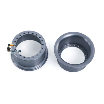 Metal Front Rear Axle Wheel Hub for JDModel 1/14 RC Hydraulic Loader ZW370 DIY Radio Controlled Construction Vehicle