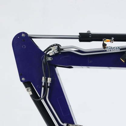 TOUCAN RC HOBBY MTModel 946-3 Metal 1/14 RC Hydraulic Excavator Grab 8-ways Reserving Valves Sound System Lights Ripper for Digger Model Enthusiasts