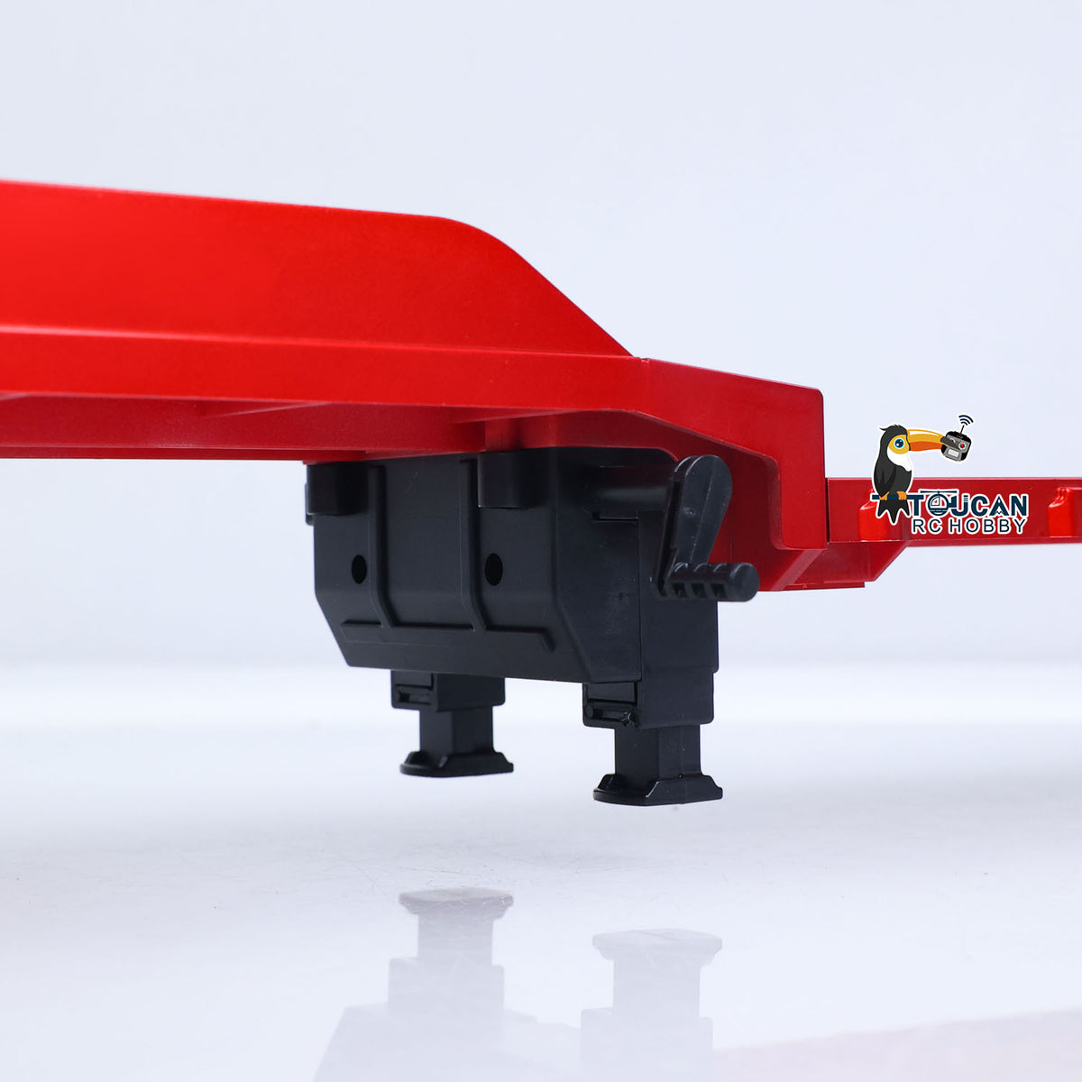 TOUCAN RC HOBBY US Stock HUINA 770S 1/24 Remote Control Tractor Truck W/ Light Sound System Manual Support Legs Tail Board 3Axle Semi Flatbed Trailer