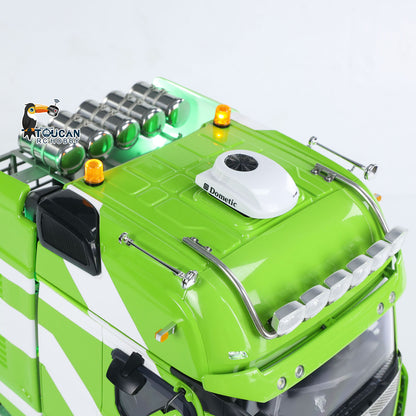 Unitru-01 3363 1/14 RC Tractor Truck Remote Control Lorry Car 10*10 Metal Chassis Smoke ST8 Radio Differential Lock RTR Light