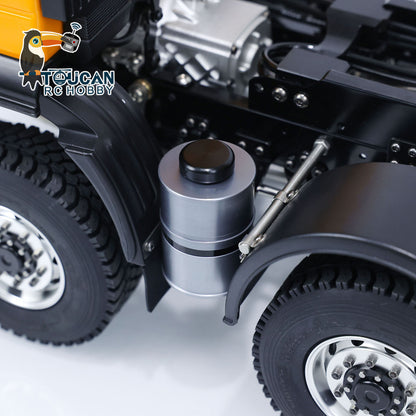 1/14 8X8 RC Hydraulic Wrecker Truck 2Speed Remote Control Road Rescue Vehicle CNC Axle Differential Locks Light System Battery