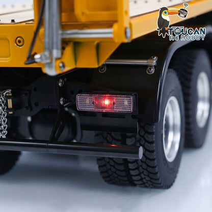 1/14 8x8 RC Hydraulic Equipment Remote Control Rescue Vehicles Wrecker Truck Sounds Lights Assembled Painted Hobby Model DIY