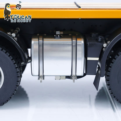 1/14 8x8 RC Hydraulic Equipment Remote Control Rescue Vehicles Wrecker Truck Sounds Lights Assembled Painted Hobby Model DIY