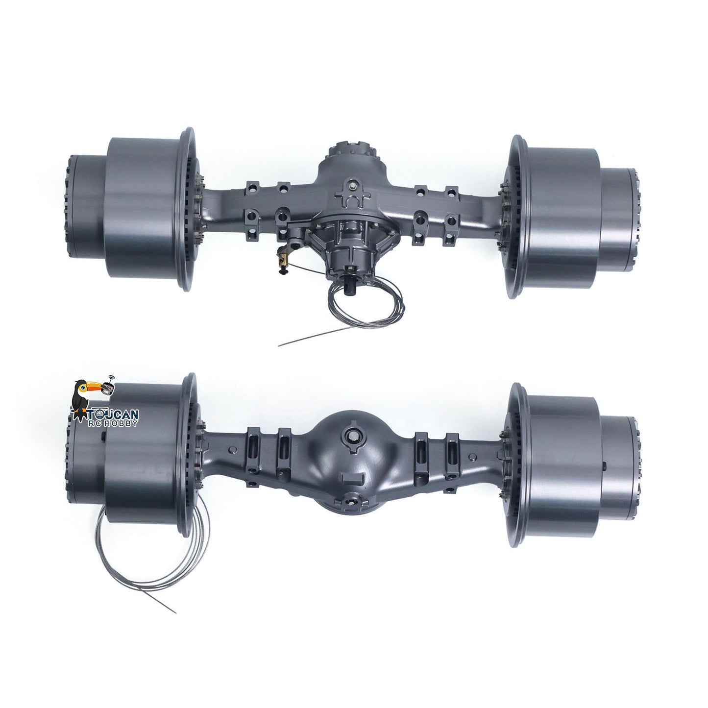 Metal Front Rear Axle Wheel Hub for JDModel 1/14 RC Hydraulic Loader ZW370 DIY Radio Controlled Construction Vehicle