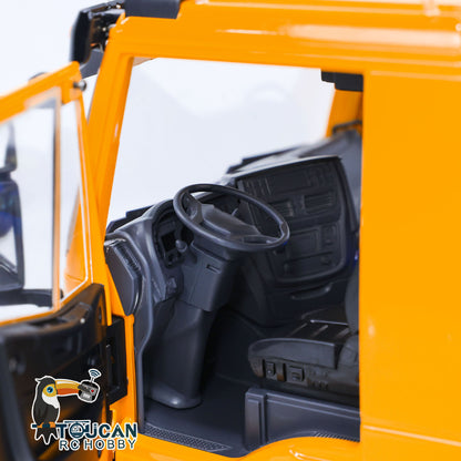 1/14 8X8 RC Hydraulic Wrecker Truck 2Speed Remote Control Road Rescue Vehicle CNC Axle Differential Locks Light System Battery