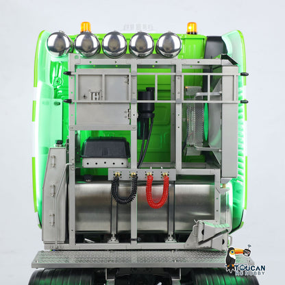 Unitru-01 3363 1/14 RC Tractor Truck Remote Control Lorry Car 10*10 Metal Chassis Smoke ST8 Radio Differential Lock RTR Light