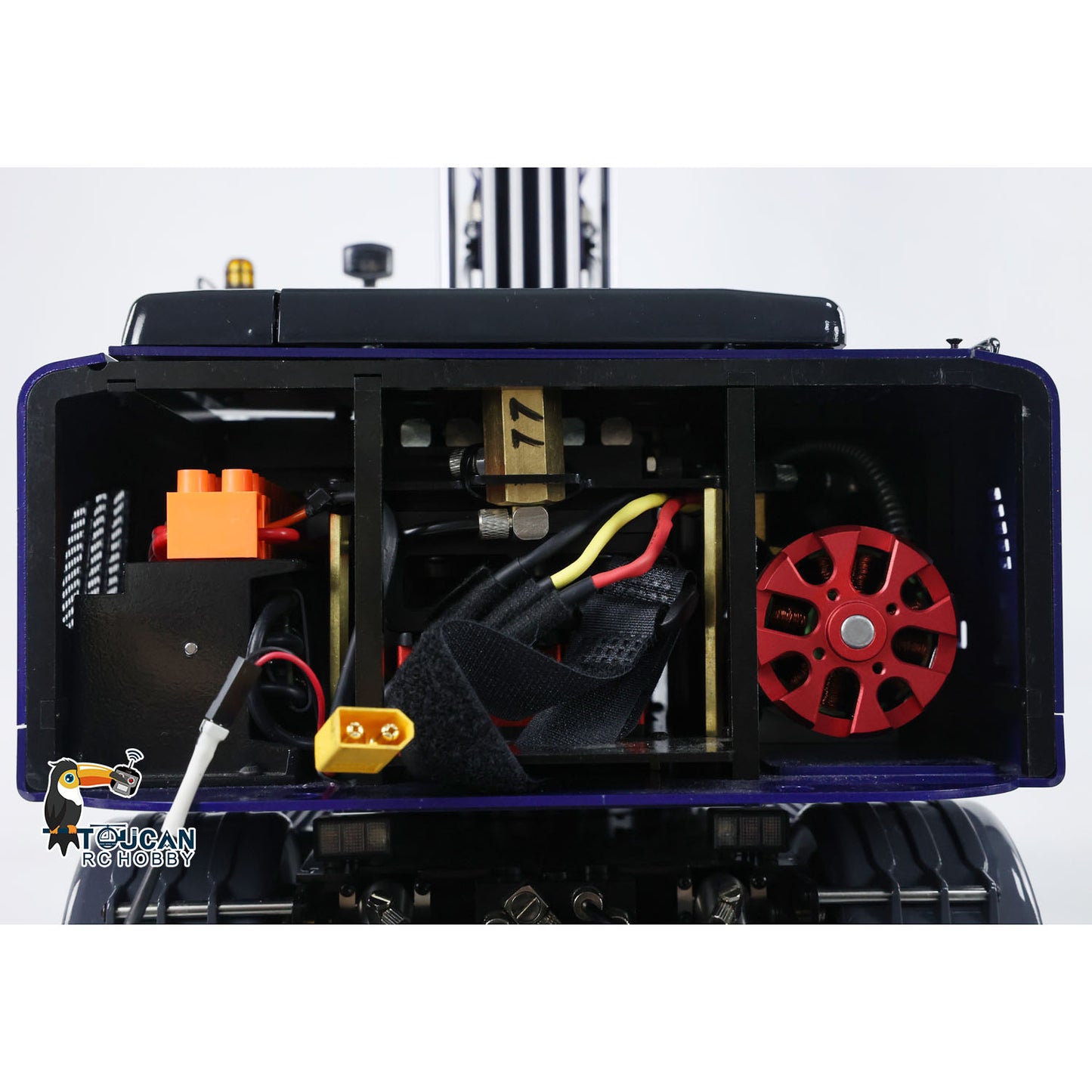 TOUCAN RC HOBBY MTModel 946-3 Metal 1/14 RC Hydraulic Excavator Grab 8-ways Reserving Valves Sound System Lights Ripper for Digger Model Enthusiasts