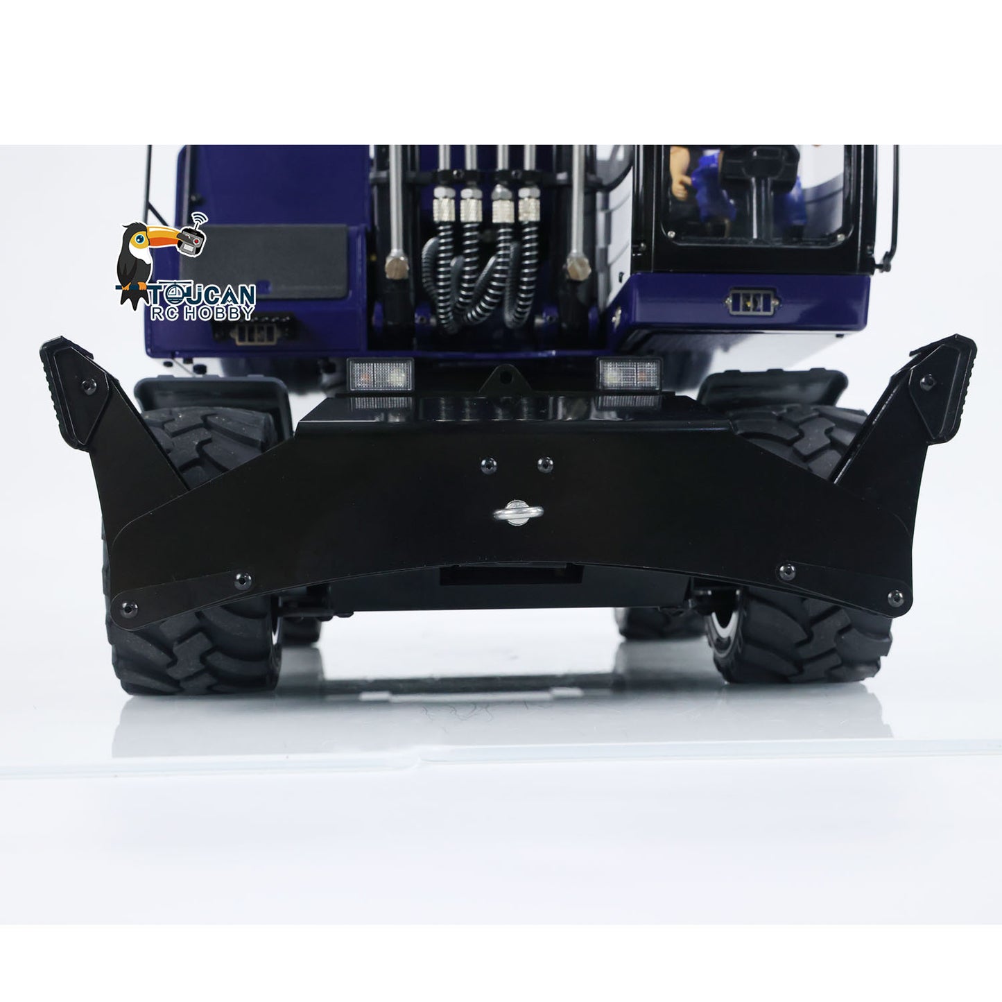 TOUCAN RC HOBBY MTModel 946-3 Metal 1/14 RC Hydraulic Excavator Grab 8-ways Reserving Valves Sound System Lights Ripper for Digger Model Enthusiasts