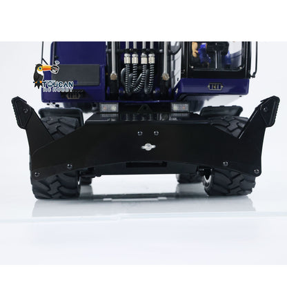 TOUCAN RC HOBBY MTModel 946-3 Metal 1/14 RC Hydraulic Excavator Grab 8-ways Reserving Valves Sound System Lights Ripper for Digger Model Enthusiasts