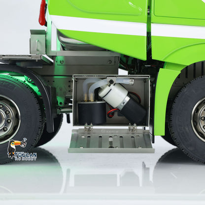 Unitru-01 3363 1/14 RC Tractor Truck Remote Control Lorry Car 10*10 Metal Chassis Smoke ST8 Radio Differential Lock RTR Light