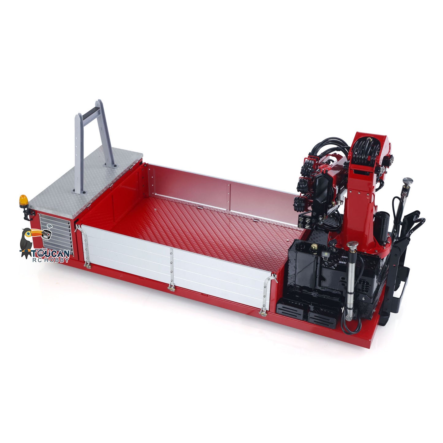 LESU 1/14 Metal Cargo Box Hydraulic Crane with 7CH Valves for Z0031 Z0017 Z0036 Z0016 20160901 8x8 RC Roll On Off Dump Truck Model