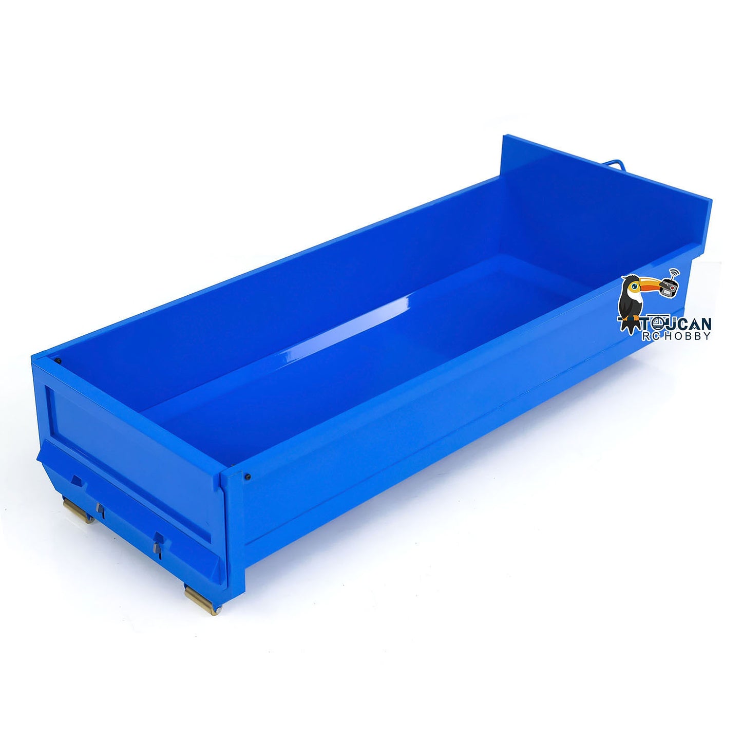 Toucanhobby 1/14 Metal High Bucket Timber Flatbed U Shape Bucket for 8x8 10x10 Hydraulic Roll On/Off Dump Truck Crane Dumper DIY Construction Vehicle
