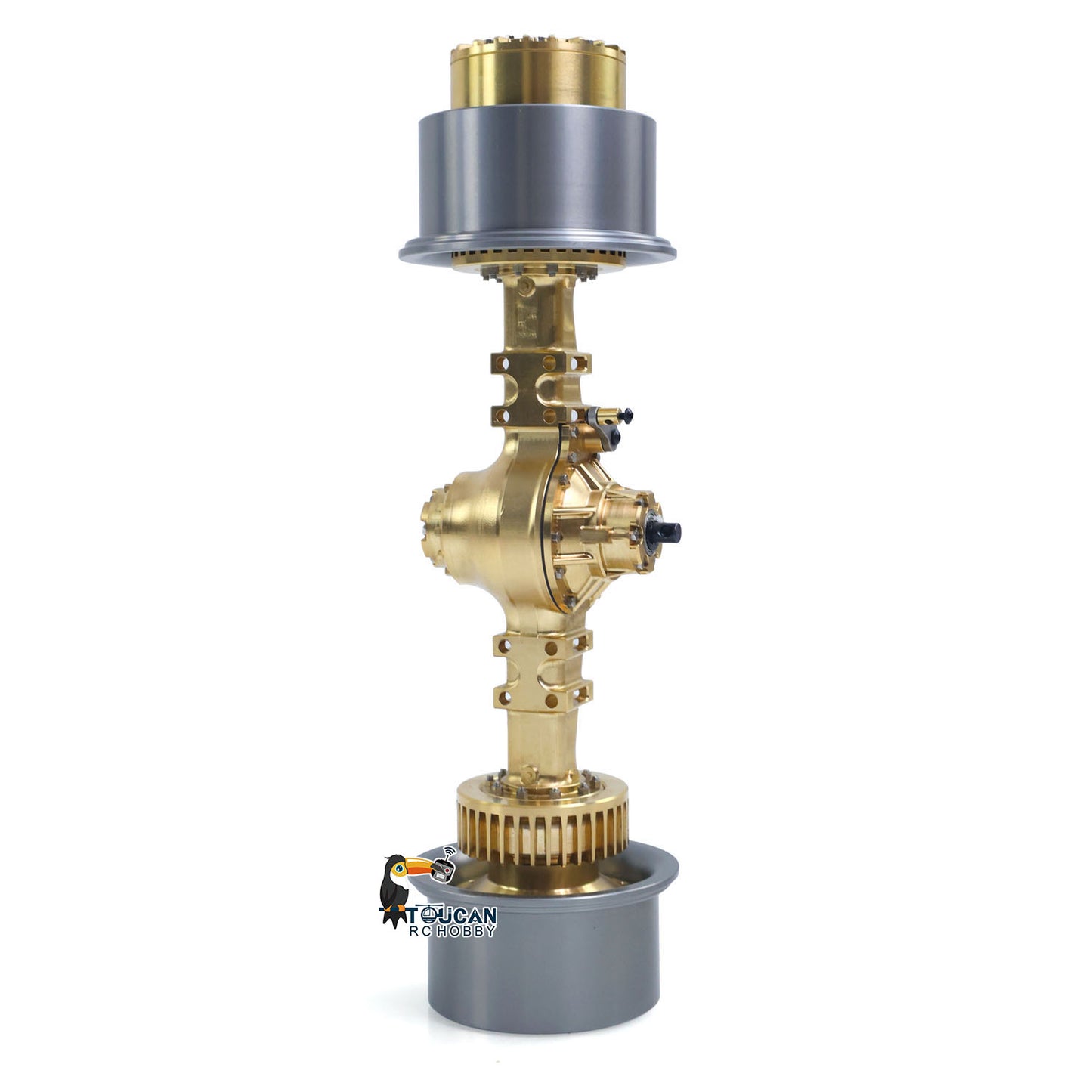 Brass Wheel Side Reduction Front/Rear Axles for 1/14 RC Articulated Truck E450C Radio Control Hydraulic Loader ZW370 JDM-198