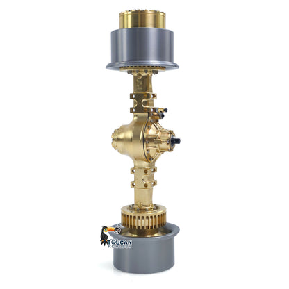 Brass Wheel Side Reduction Front/Rear Axles for 1/14 RC Articulated Truck E450C Radio Control Hydraulic Loader ZW370 JDM-198