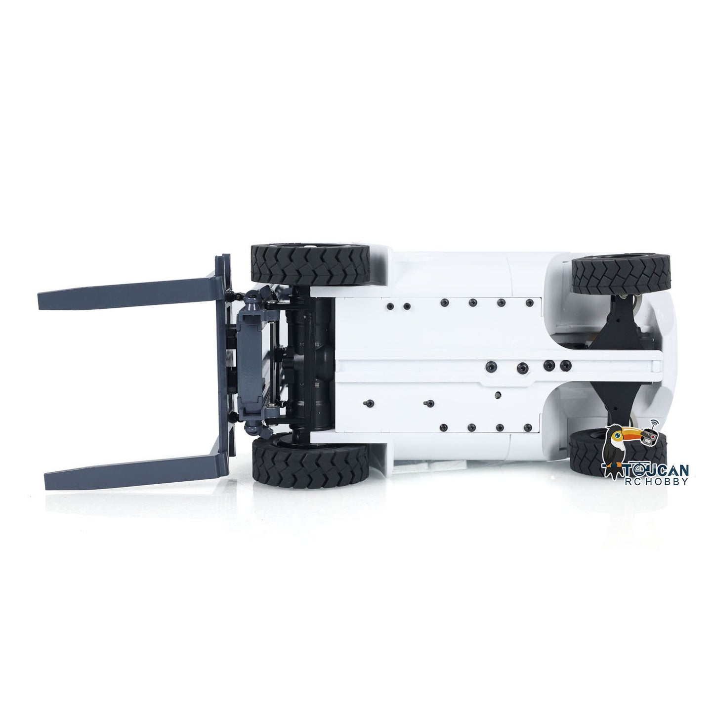 1/14 Metal Hydraulic RC Forklift Remote Controlled Wheeled Transfer Car Construction Vehicles  Light Sound FlySky I6S Radio Controller PNP RTR