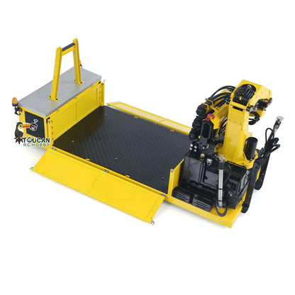LESU 1/14 Metal Cargo Box Hydraulic Crane with 7CH Valves for Z0031 Z0017 Z0036 Z0016 20160901 8x8 RC Roll On Off Dump Truck Model