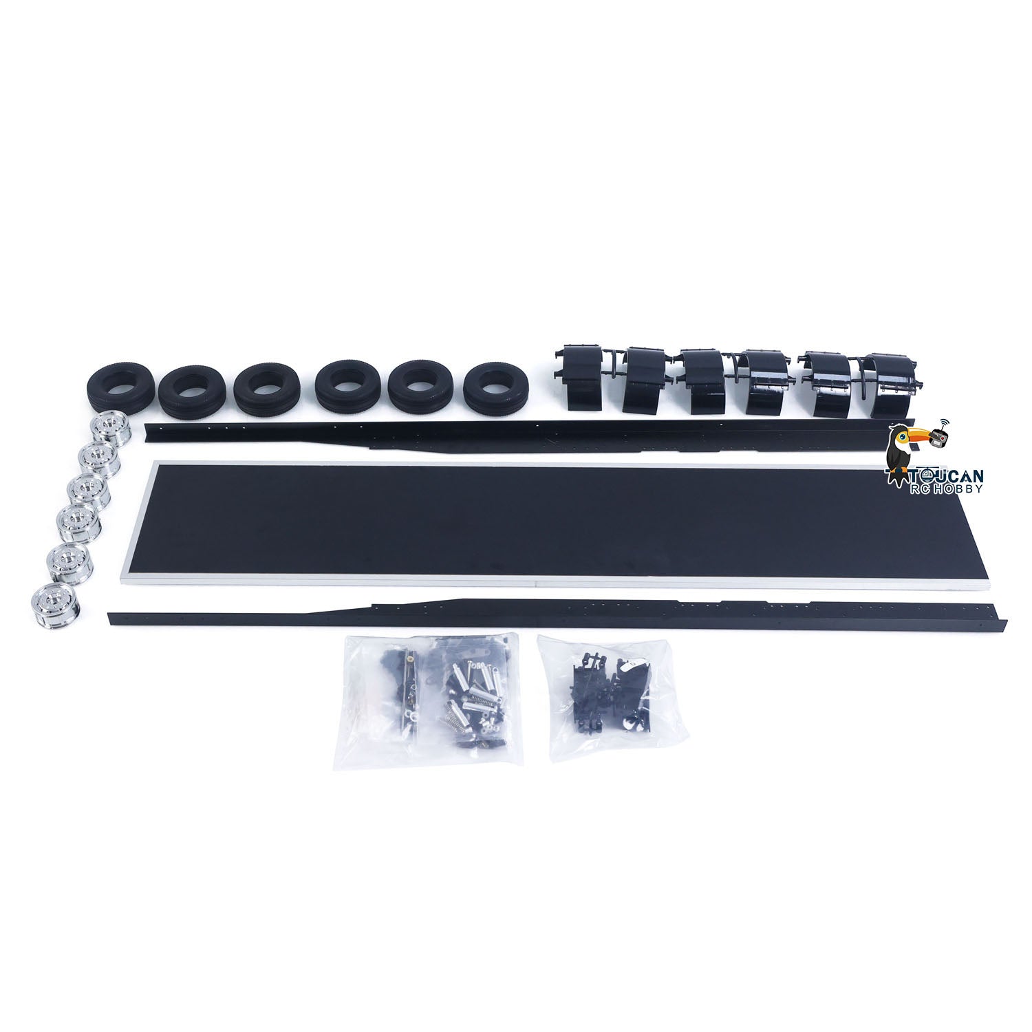 TOUCAN RC HOBBY HHRC 1/14 3 Axles Unpainted RC Reefer Semi-trailer Con
